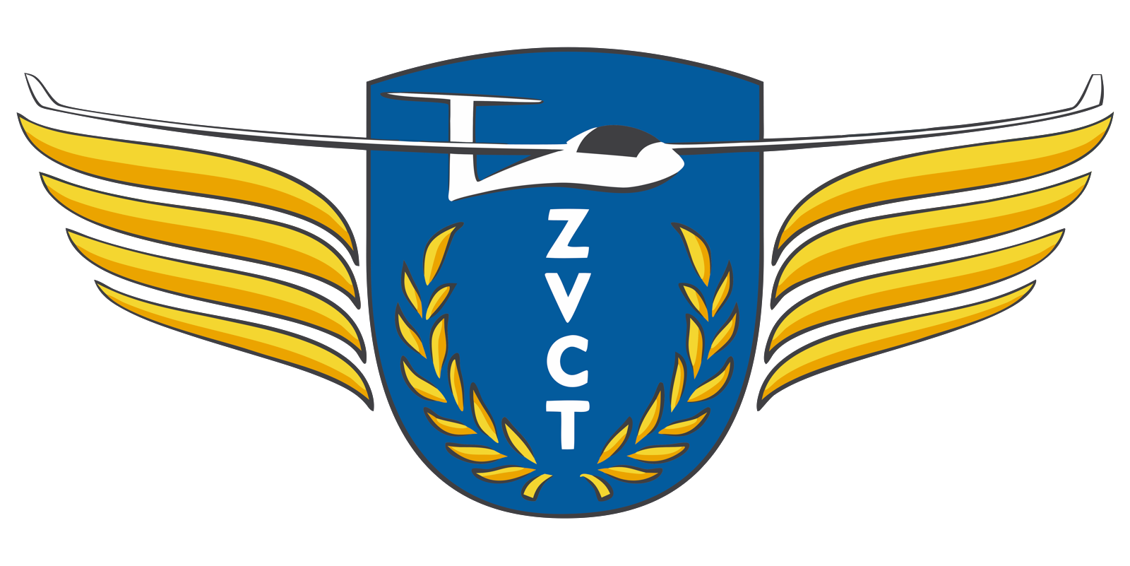 Wapenschild en vleugels van Zweefvliegclub Teuge